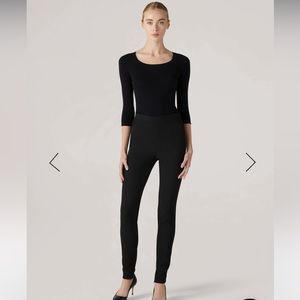 St. John Tiffany Black Dress Work Pant Trousers Size 8